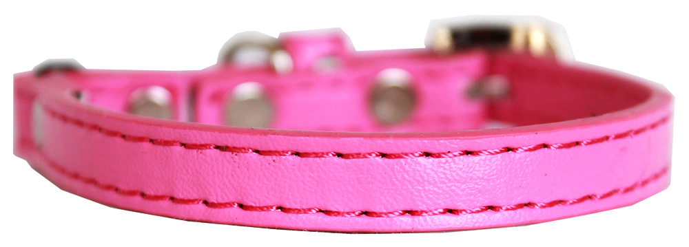 Premium Plain Cat safety collar Bright Pink Size 12